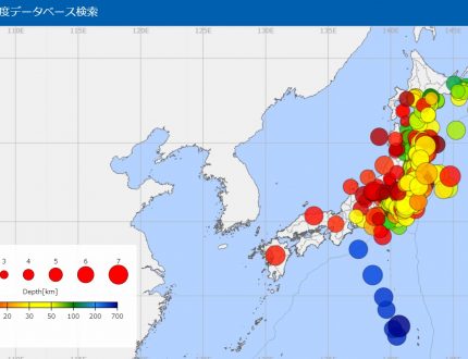 2011-2021震度4以上東日本大地震地図