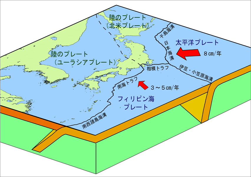 南海トラフ地震溝地図