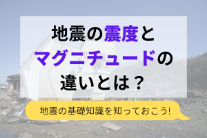 地震の震度とマグニチュードの違いとは