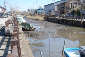 液状化による側方流動