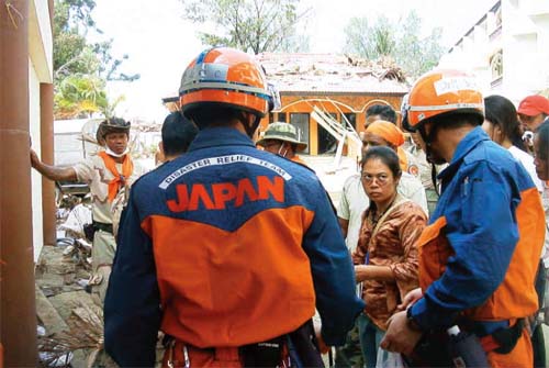スマトラ地震に対する日本の支援