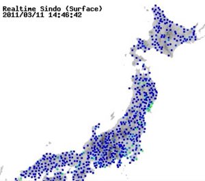 揺れの伝わり方東日本大震災