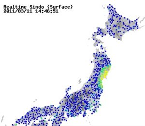 揺れの伝わり方東日本大震災