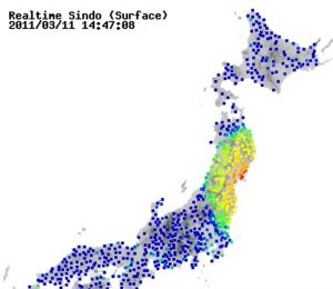 揺れの伝わり方東日本大震災