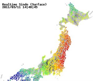 揺れの伝わり方東日本大震災