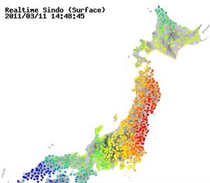 揺れの伝わり方東日本大震災