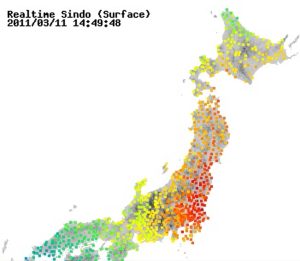 揺れの伝わり方東日本大震災