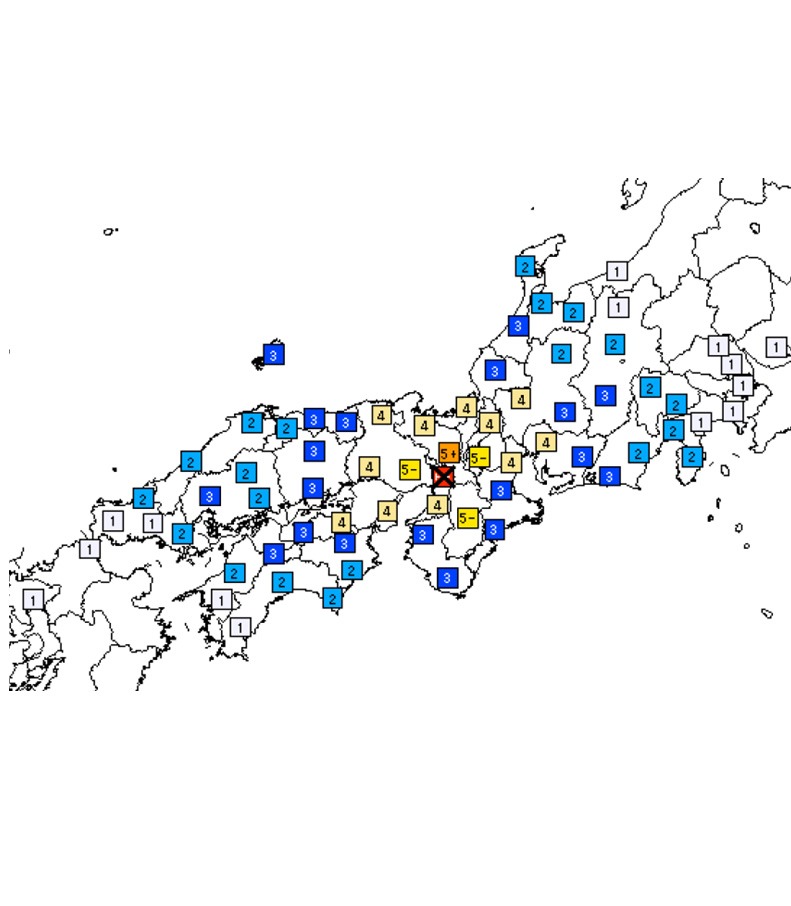 大阪北部地震はいつ発生したのか、過去のデータを確認